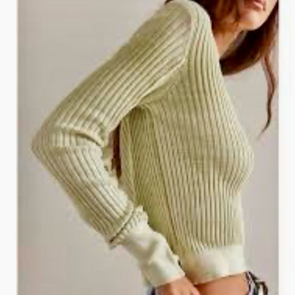 NWOT We The Free Between The Lines Rib Sweater - Sizes sz XS